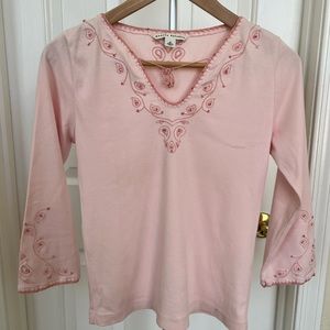 Pale pink caftan style top